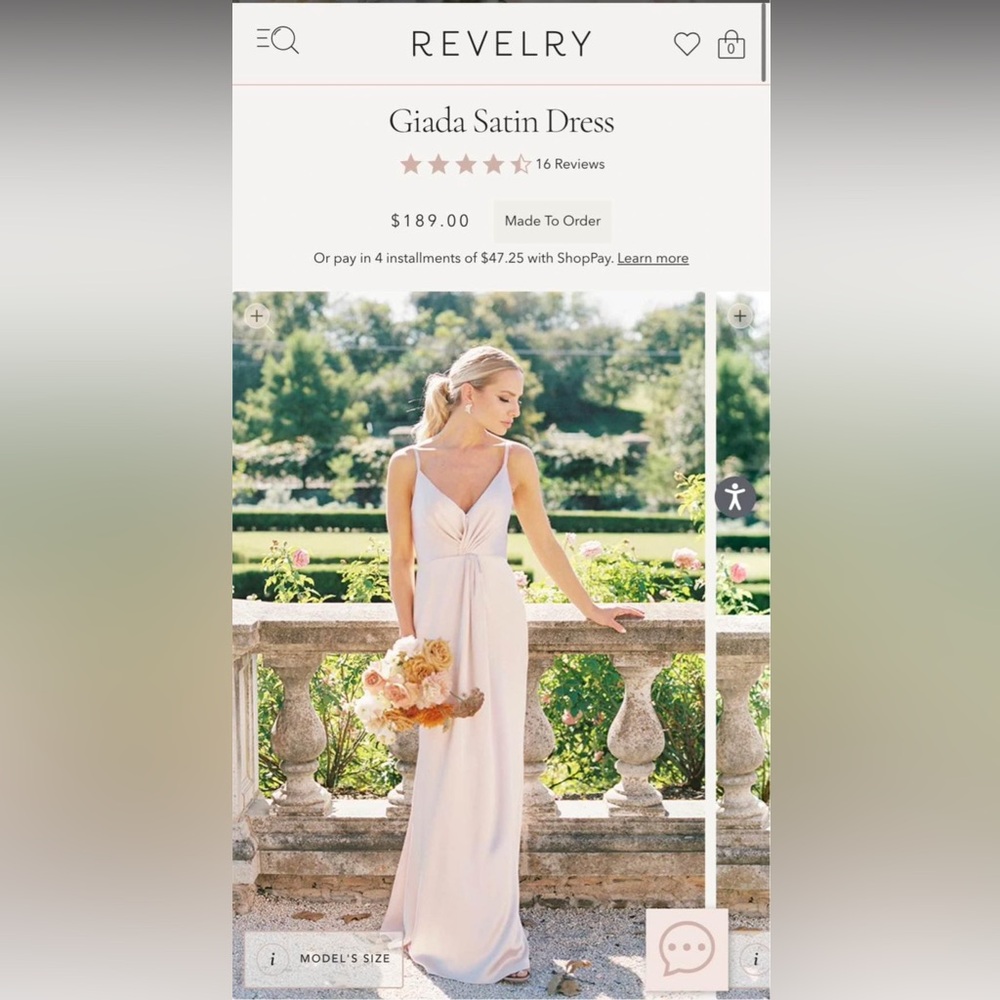 Revelry Giada Satin Dress